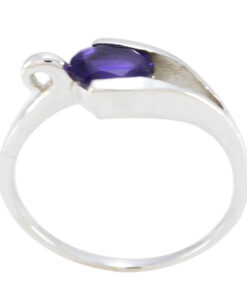 piedras preciosas bonitas ovaladas facetadas anillo de amatista regalos de aniversario